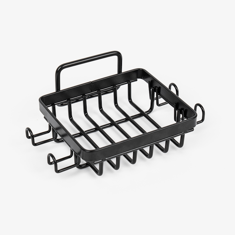 Crni držač za sapun od nehrđajućeg čelika za tuširanje