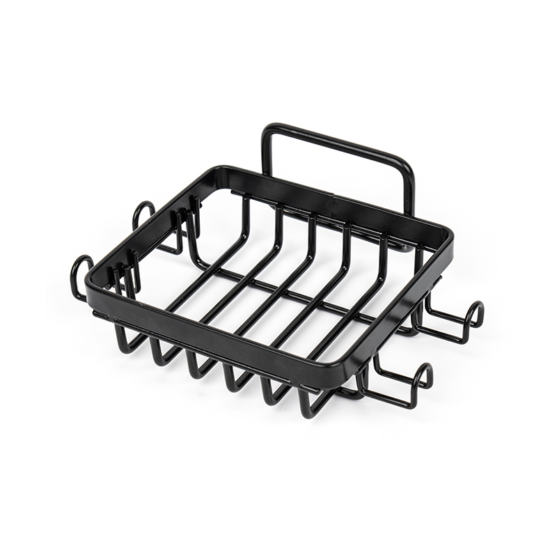 Crni držač za sapun od nehrđajućeg čelika za tuširanje