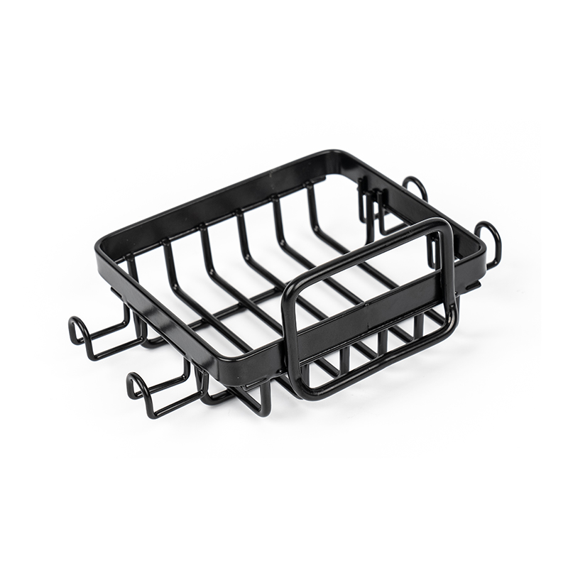 Crni držač za sapun od nehrđajućeg čelika za tuširanje