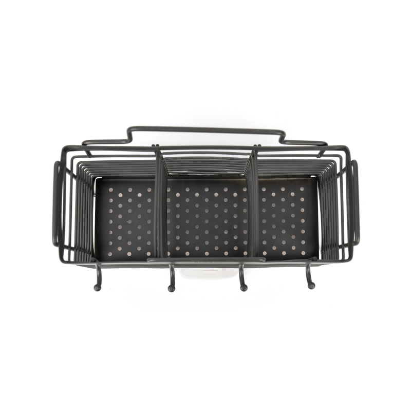 Stalak za sušenje posuđa s 3 odjeljka i držačem za pribor