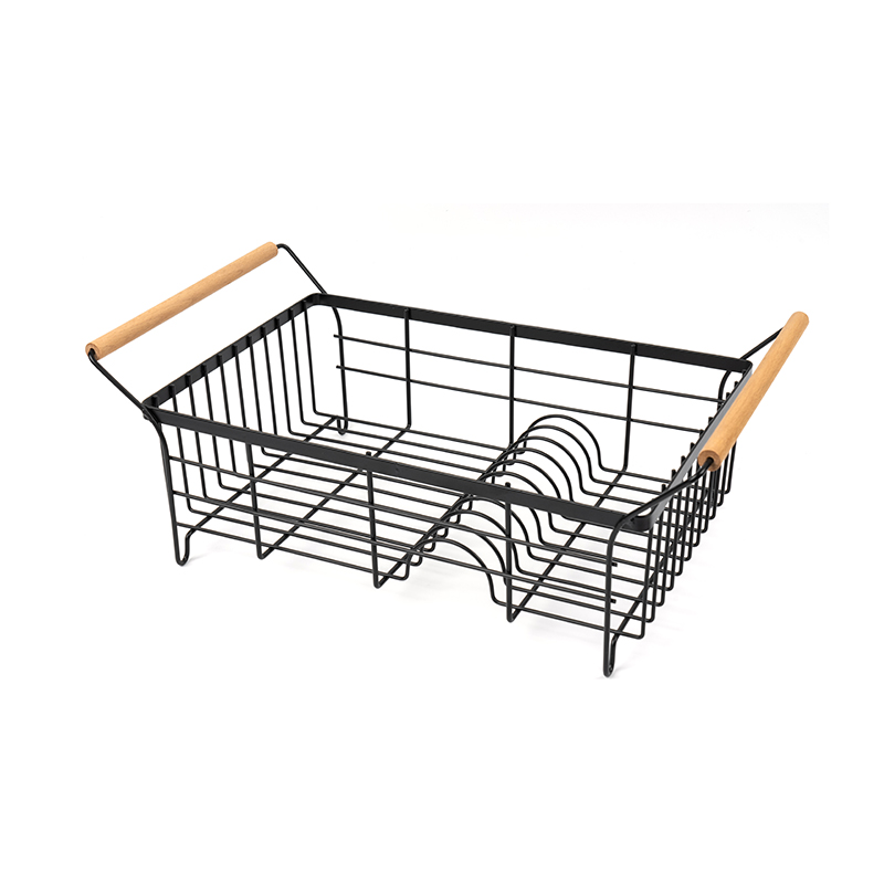 Stalak za sušenje posuđa od nehrđajućeg čelika s držačem pribora za jelo i daskom za ocjeđivanje