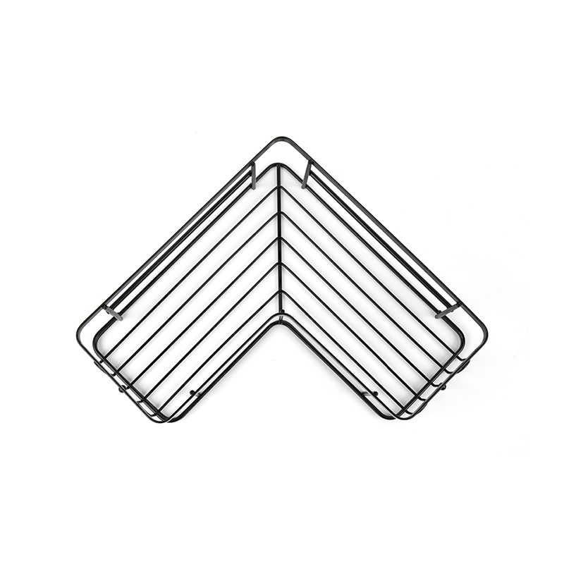 Crni kutni tuš Caddy zidni nehrđajući čelik