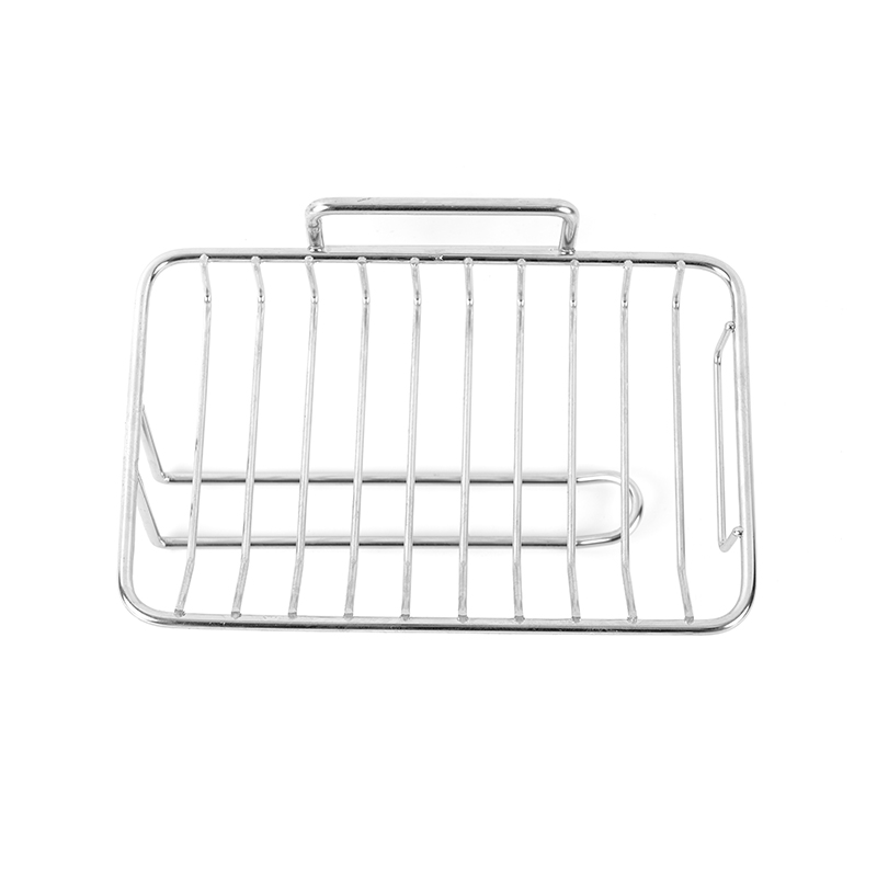 Keramička posuda za sapun sa samodrenažom i postoljem od nehrđajućeg čelika