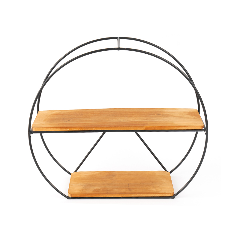 Zlatna zidna polica i viseća košara za kuhinju