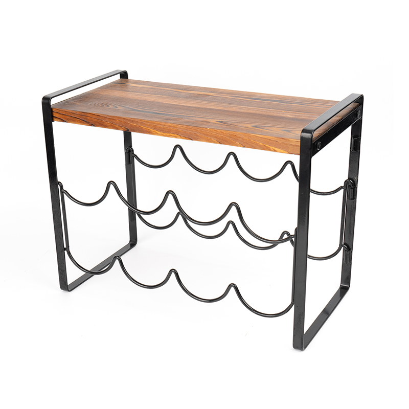 Rustikalni drveni stalak za vino, boce sastavljanja nije potrebno