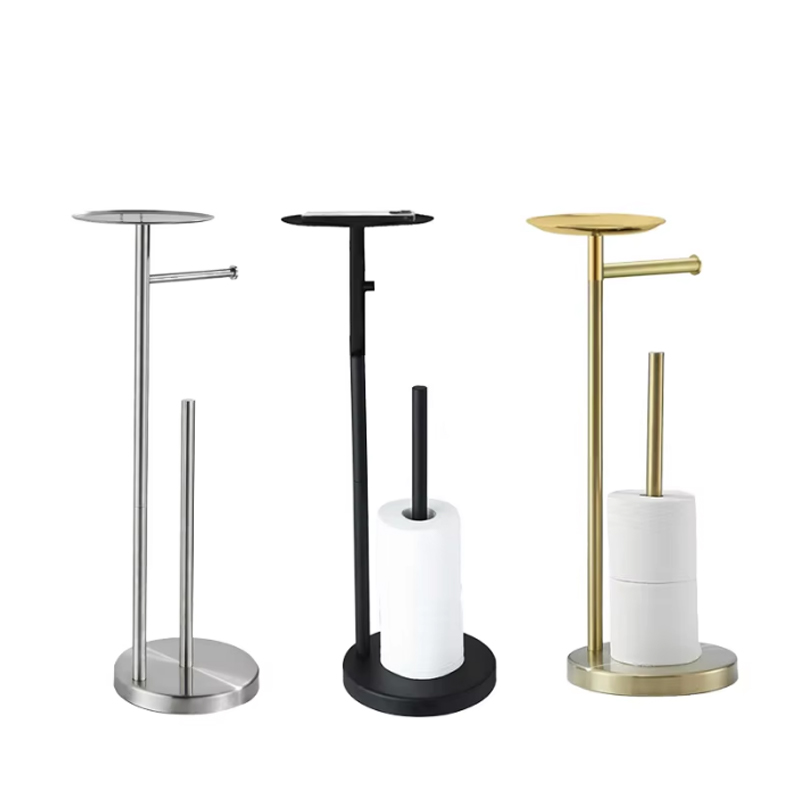 Samostojeći držač toaletnog papira s policom za odlaganje
